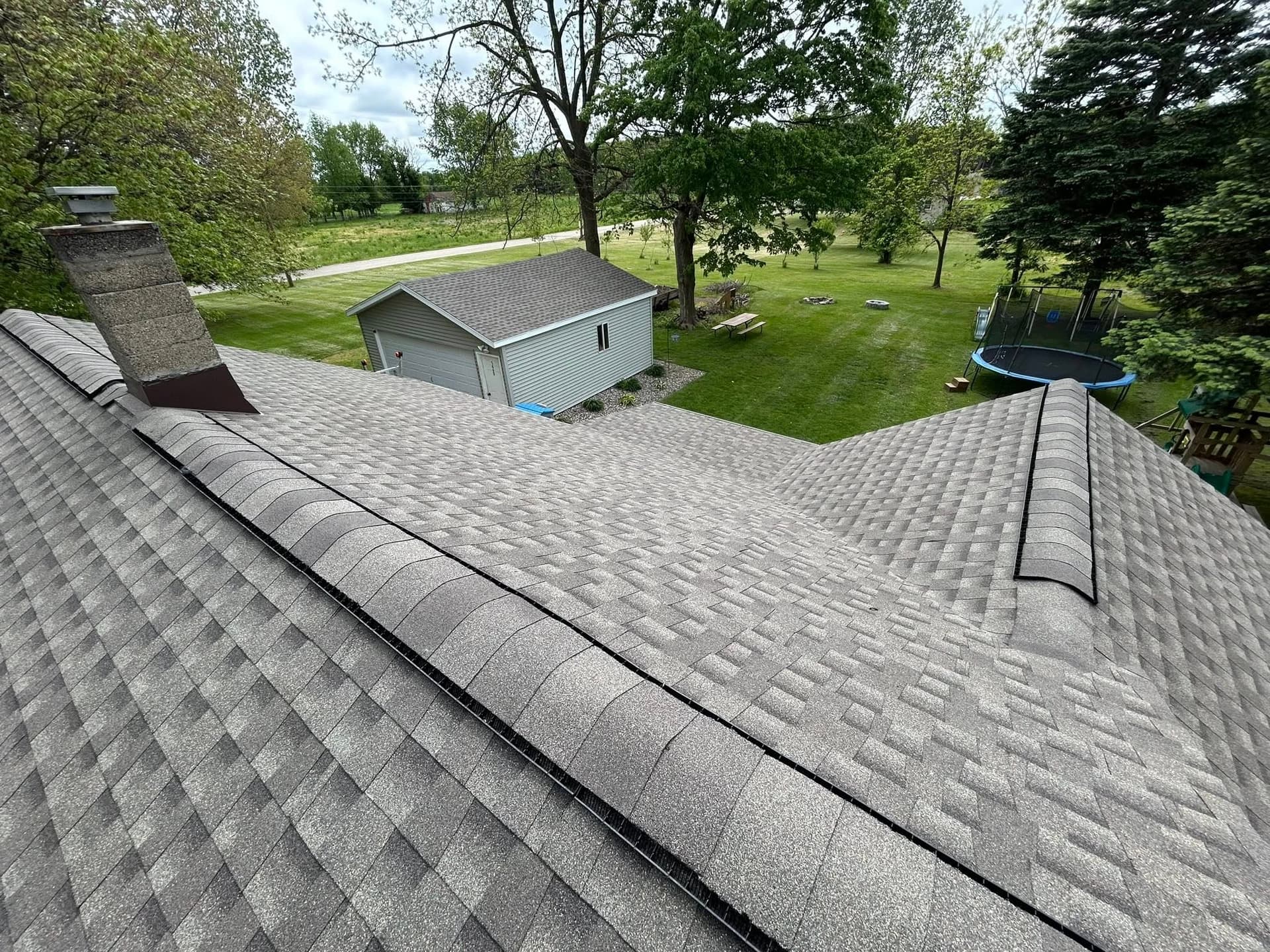 Roof view of July 2025 roofing project