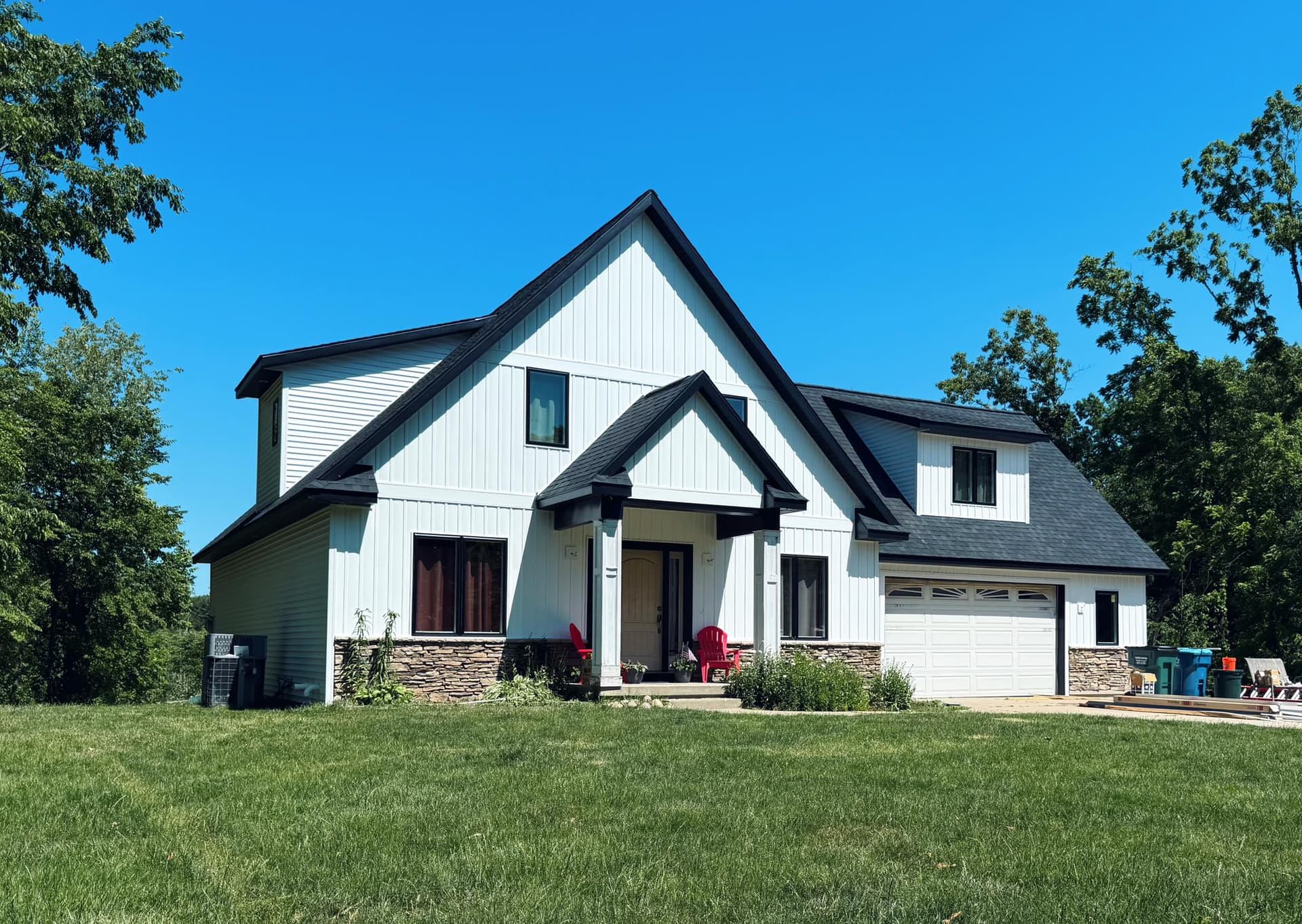 Beautiful home exterior after full renovation