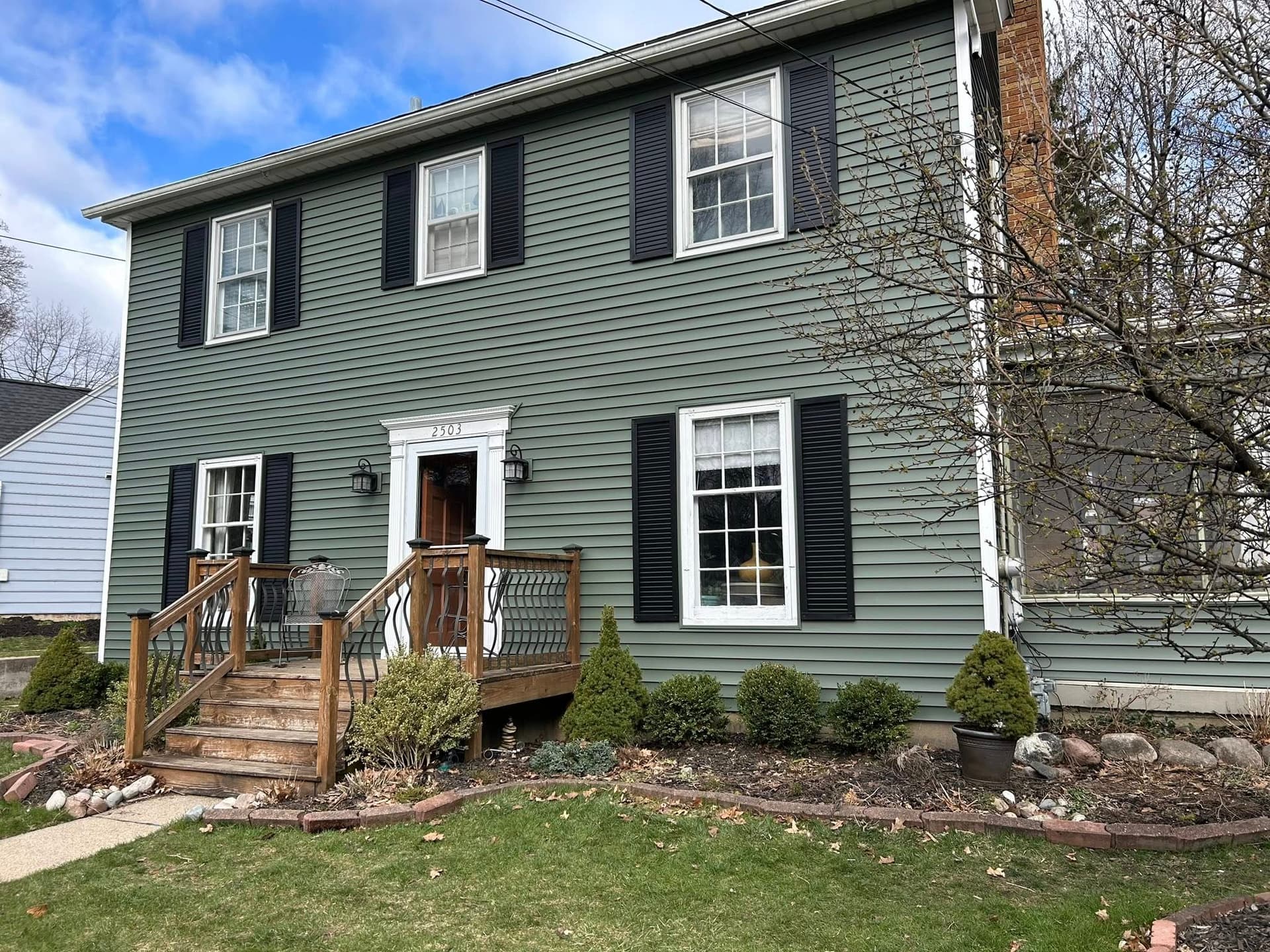 Premium vinyl siding on residential home