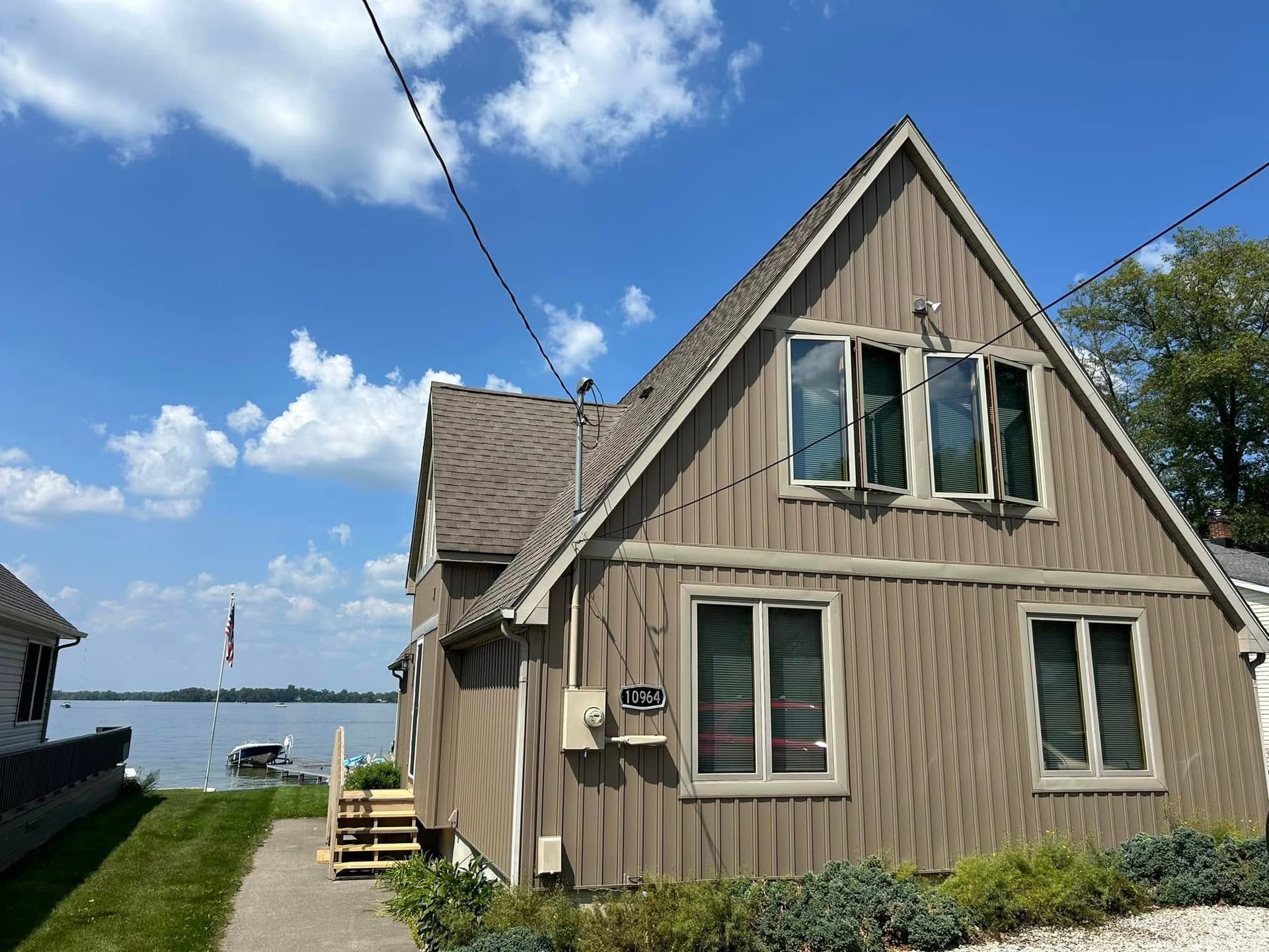 Siding and trim upgrade on West Michigan home